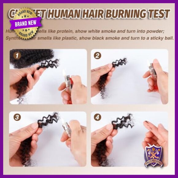 10 Inch Human Hair Extensions for Braiding Micro Locs Twist Styles main image 6